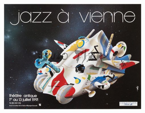 Affiche pour le festival « Jazz à Vienne 1991 »