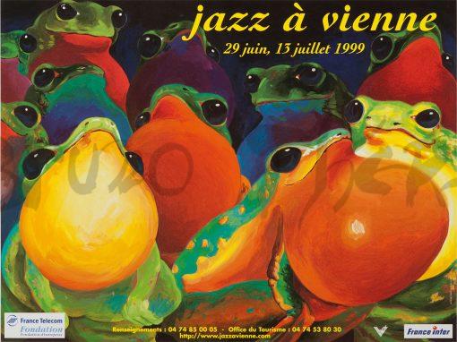 Affiche pour Jazz à Vienne 1999 en France Rhône Alpes