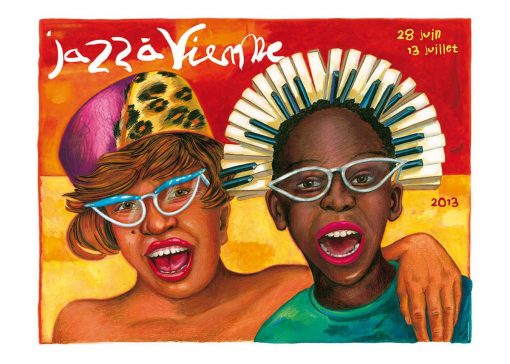 Affiche pour Jazz à Vienne 2013 en région Auvergne Rhône Alpes